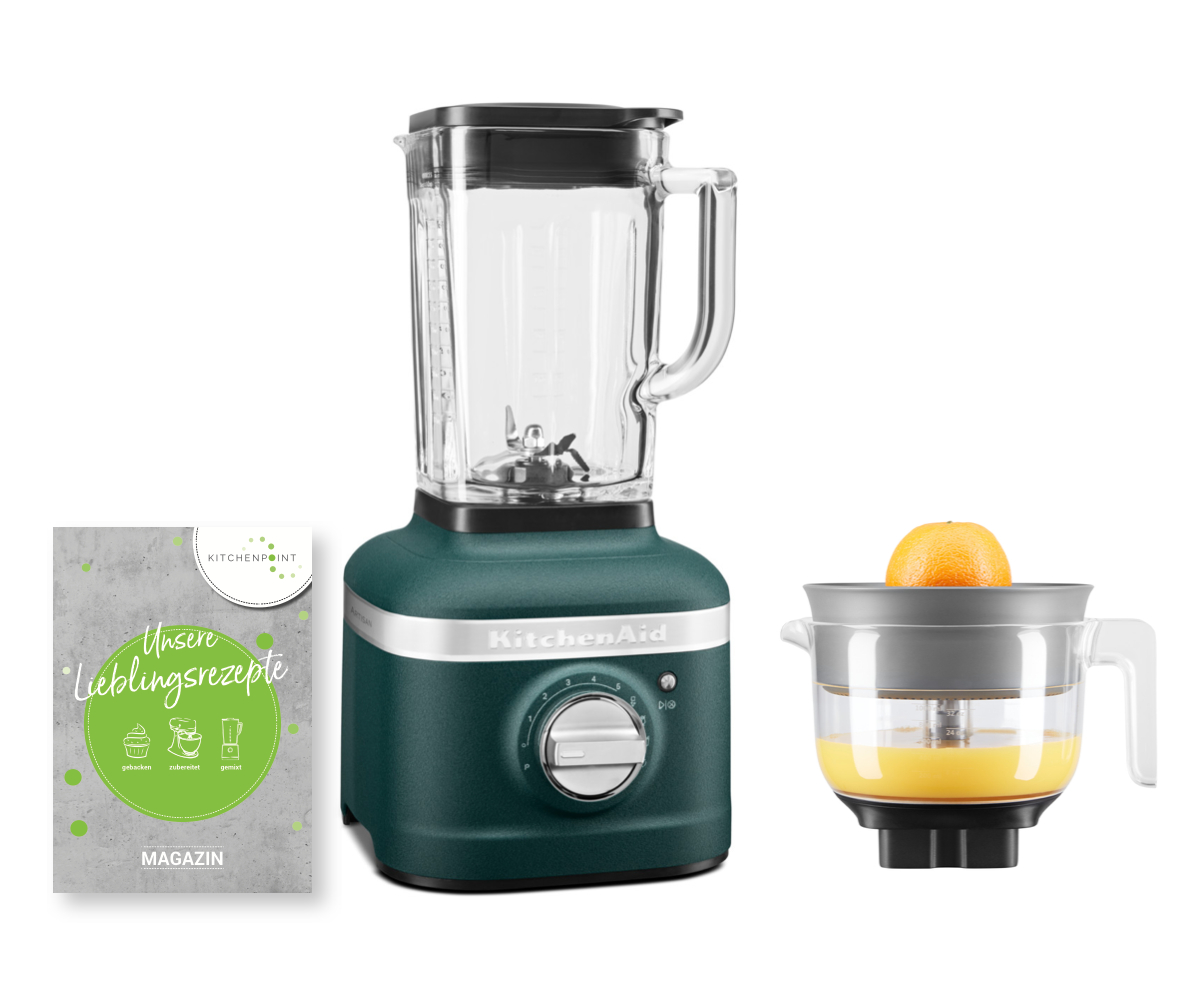 KitchenAid Blender K400 Zitruspressen Set Pebbled Palm