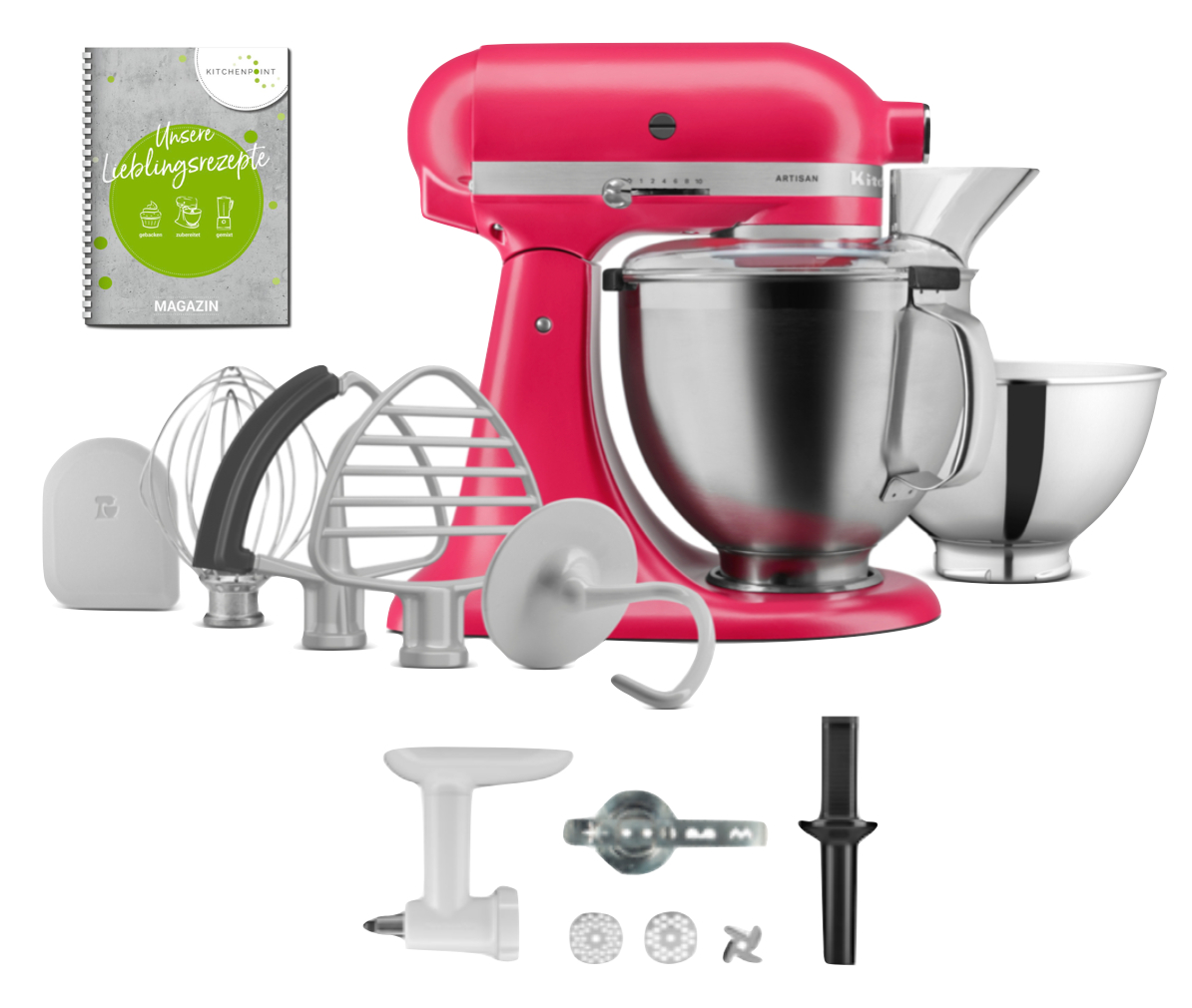 KitchenAid Küchenmaschine 195 Hibiscus - Back Set