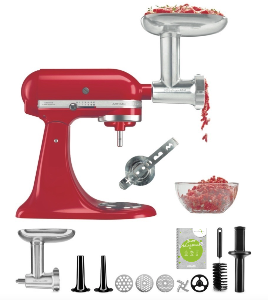 KitchenAid Fleischwolf Metall inkl. Spritzgebäck