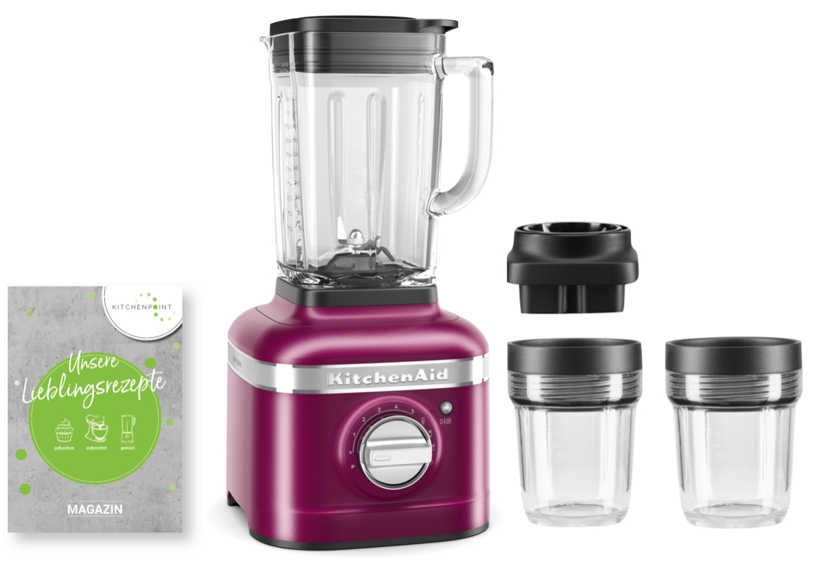 KitchenAid Mixbehälter Set Beetroot - K400 Blender Farbe des Jahres 2022