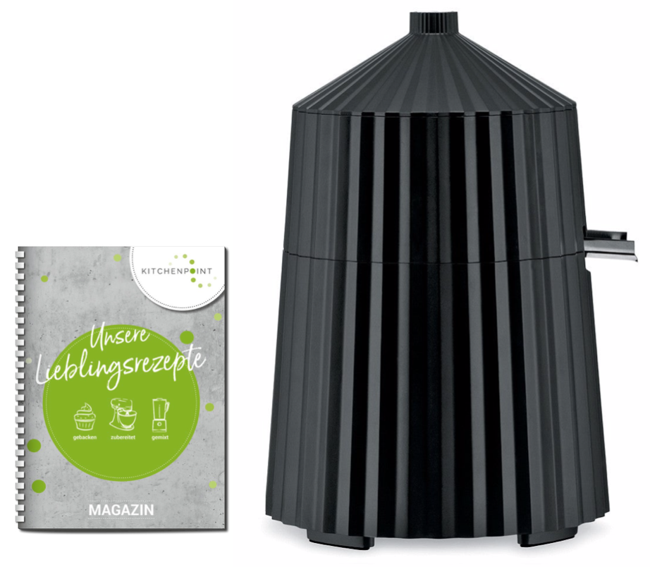 Alessi Plissé Zitruspresse Schwarz
