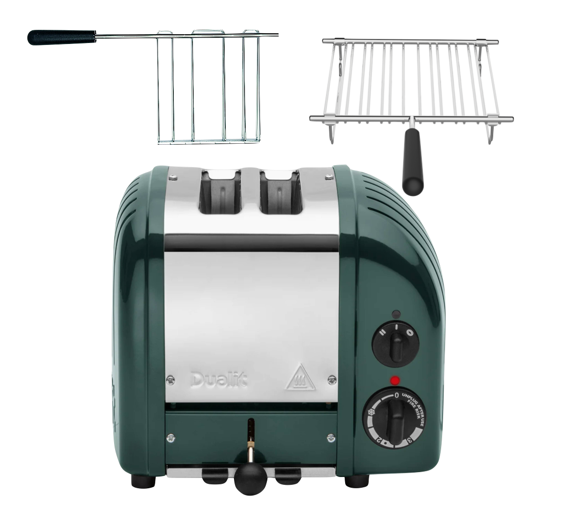 Dualit Classic Toaster 2 Scheiben Evergreen - Komplett Set