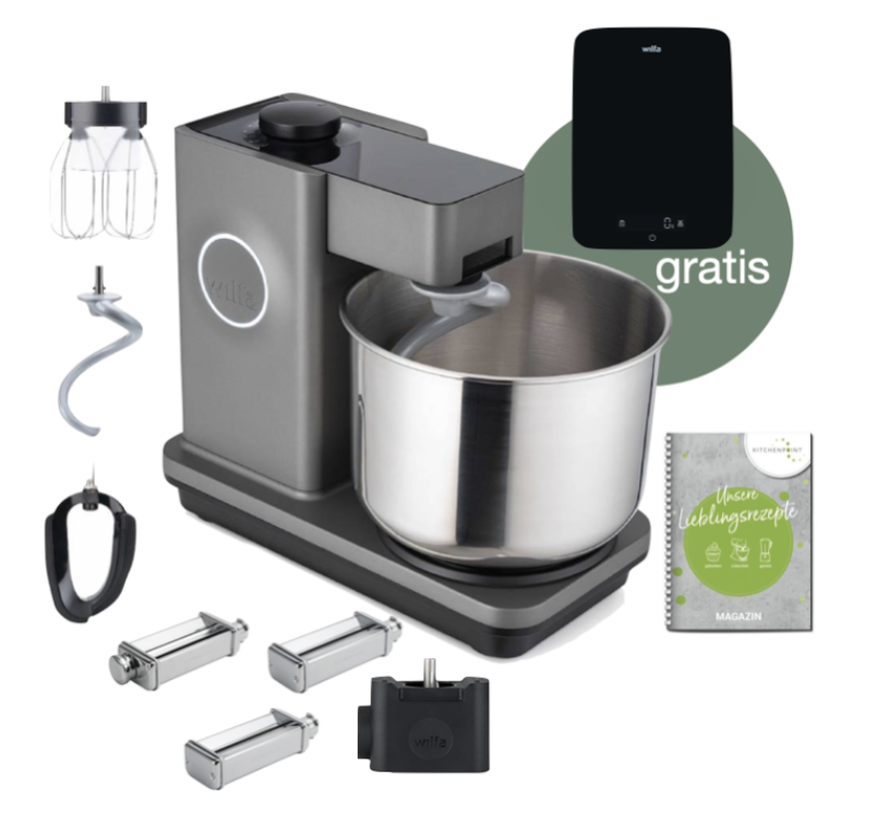Wilfa Küchenmaschine Probaker grau - Pasta Set