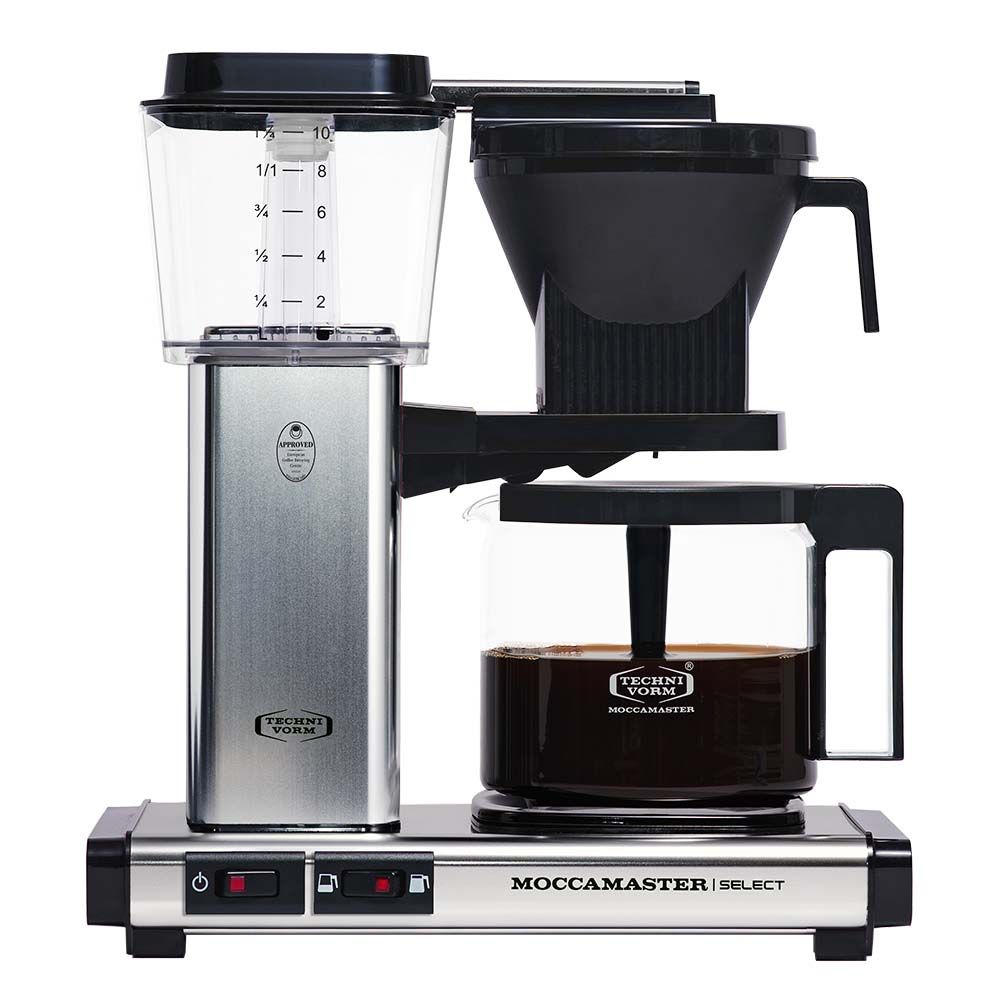 Moccamaster Kaffeemaschine KBG Select Silber poliert