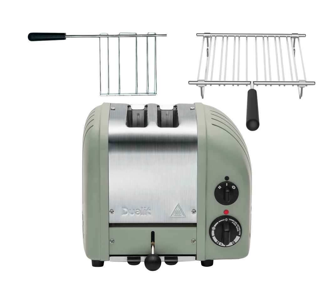 Dualit Classic Toaster 2 Scheiben Salbei - Komplett Set