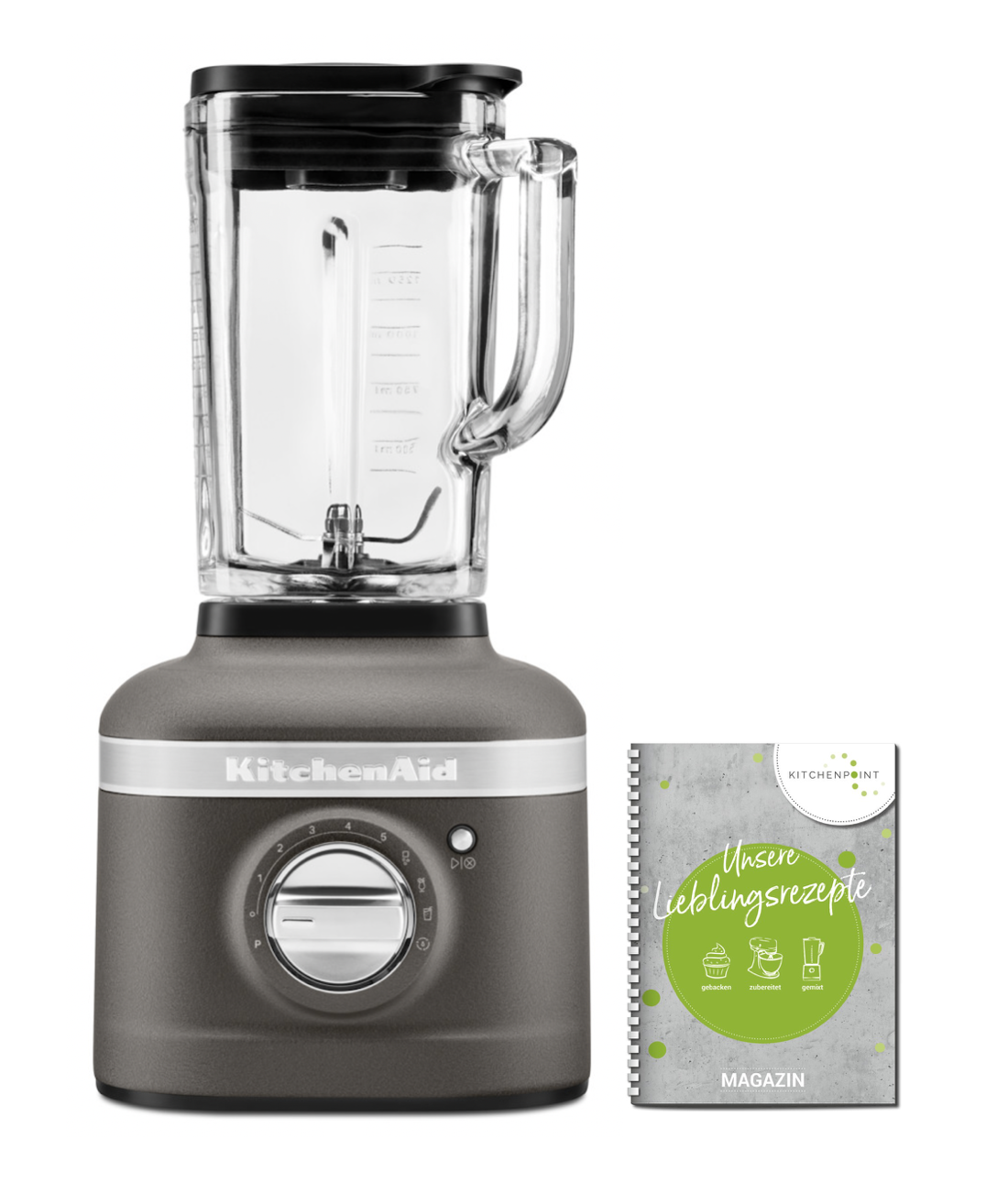 KitchenAid Artisan Blender K400 Mixer Grau