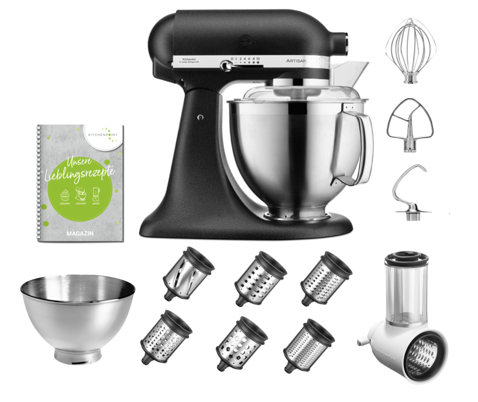 KitchenAid Küchenmaschine 185 Gemüse Multi Set Imperial Schwarz KitchenAid Küchenmaschine 185 Gemüse Multi Set Imperial Schwarz