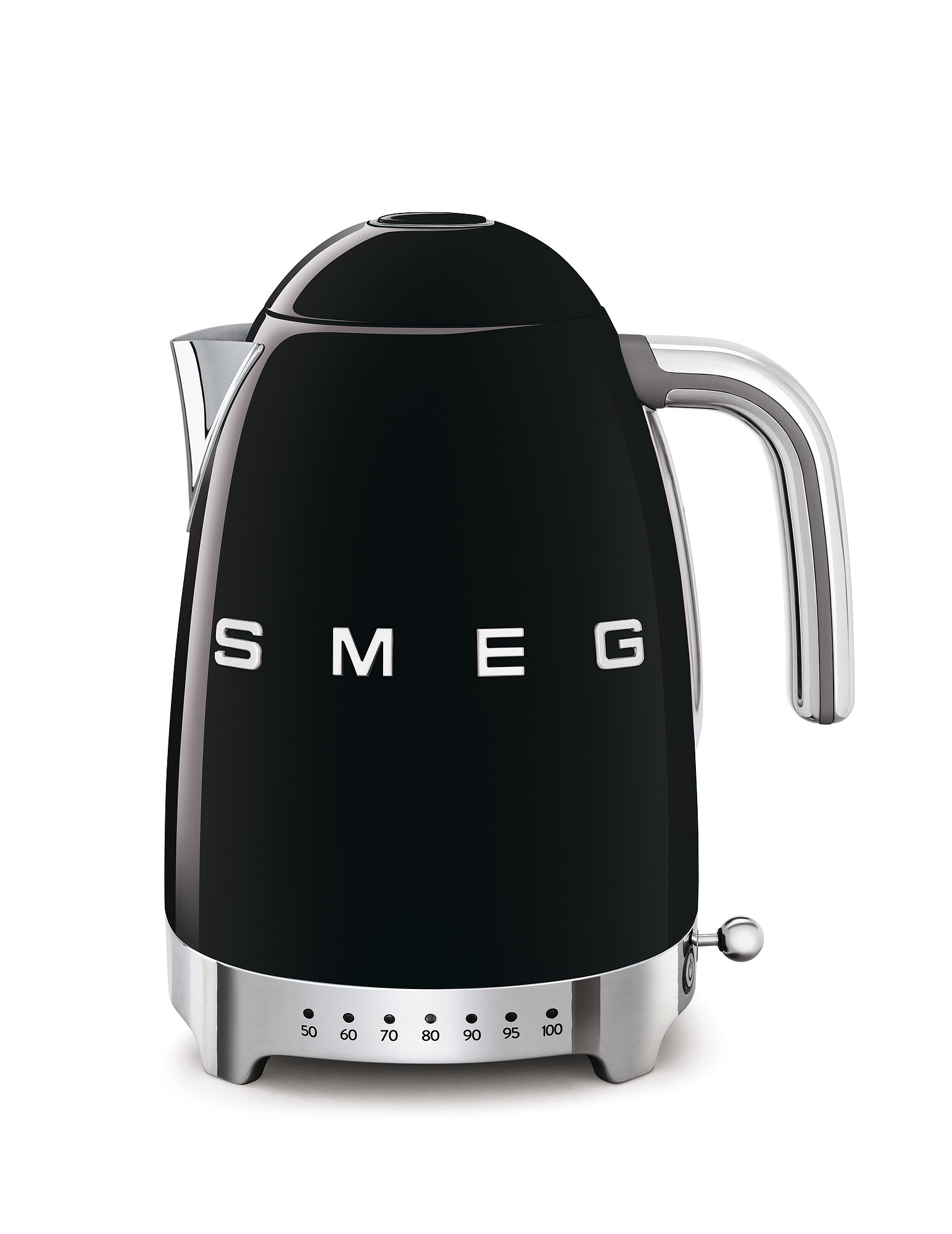 SMEG Wasserkocher mit Temperaturregelung - Toaster Set Schwarz