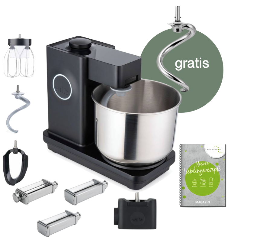 Wilfa Küchenmaschine Probaker schwarz - Pasta Set