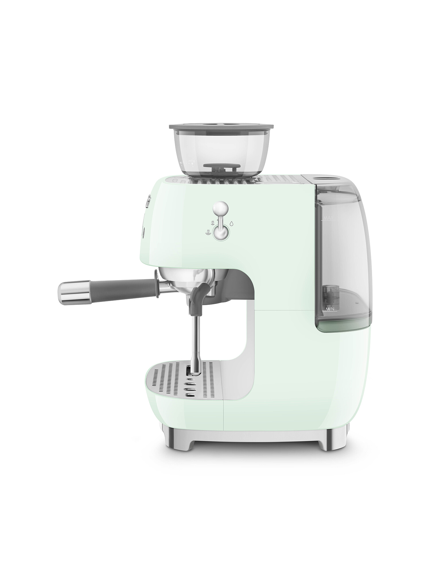 SMEG Espressomaschine mit integrierter Kaffeemühle Pastellgrün SMEG Espressomaschine mit integrierter Kaffeemühle Pastellgrün