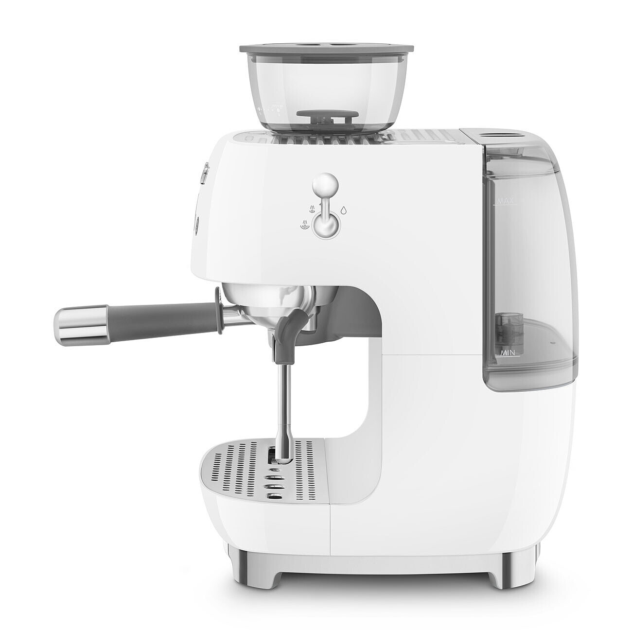 SMEG Espressomaschine mit integrierter Kaffeemühle Weiss SMEG Espressomaschine mit integrierter Kaffeemühle Weiss