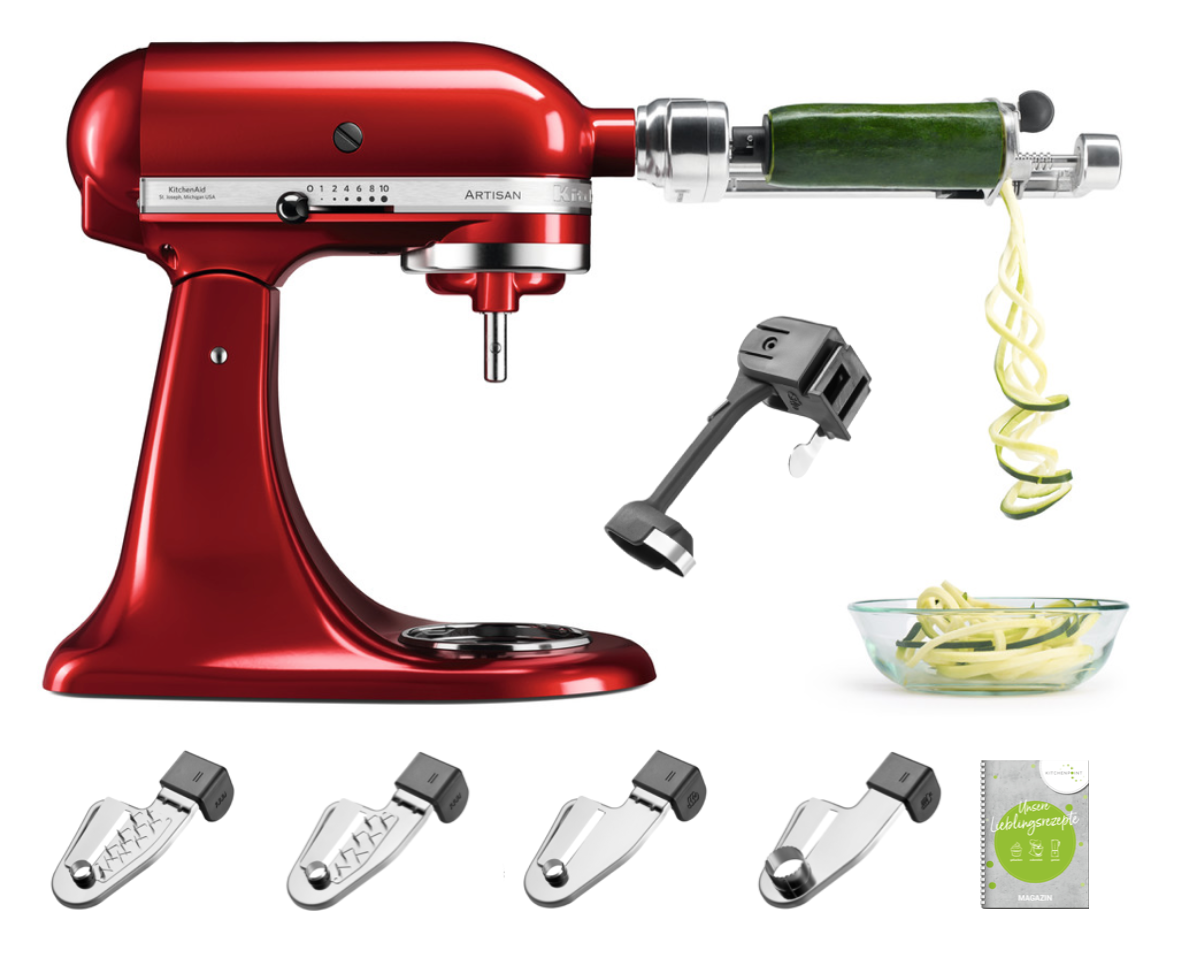 KitchenAid Küchenmaschine 185 Gourmet Set Feather Pink