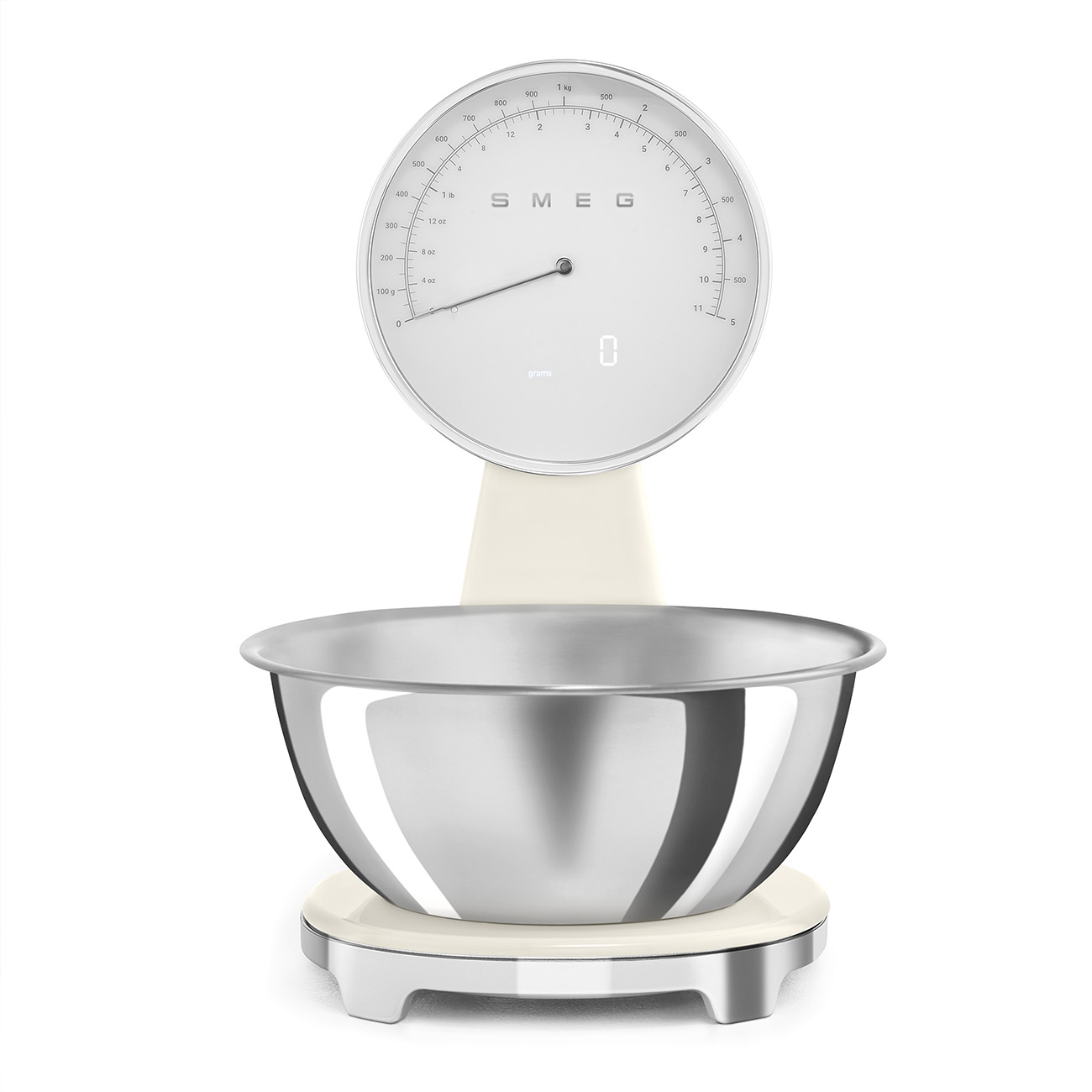 Smeg Analoge & Digitale Portionswaage - Creme