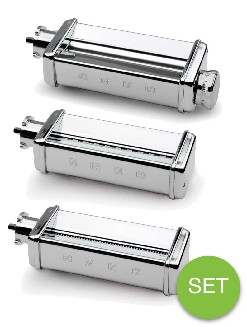 SMEG Küchenmaschine SMF03 Vollfarbe - Pasta Set Anthrazit-grau