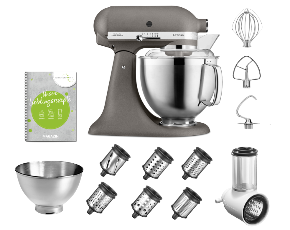 KitchenAid Küchenmaschine 185 Gemüse Multi Set Grau KitchenAid Küchenmaschine 185 Gemüse Multi Set Grau