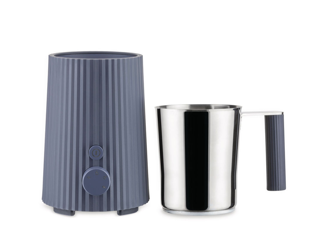 Alessi Plisse Kaffeemaschine - Milchaufschäumer Set Grau Alessi Plisse Kaffeemaschine - Milchaufschäumer Set Grau
