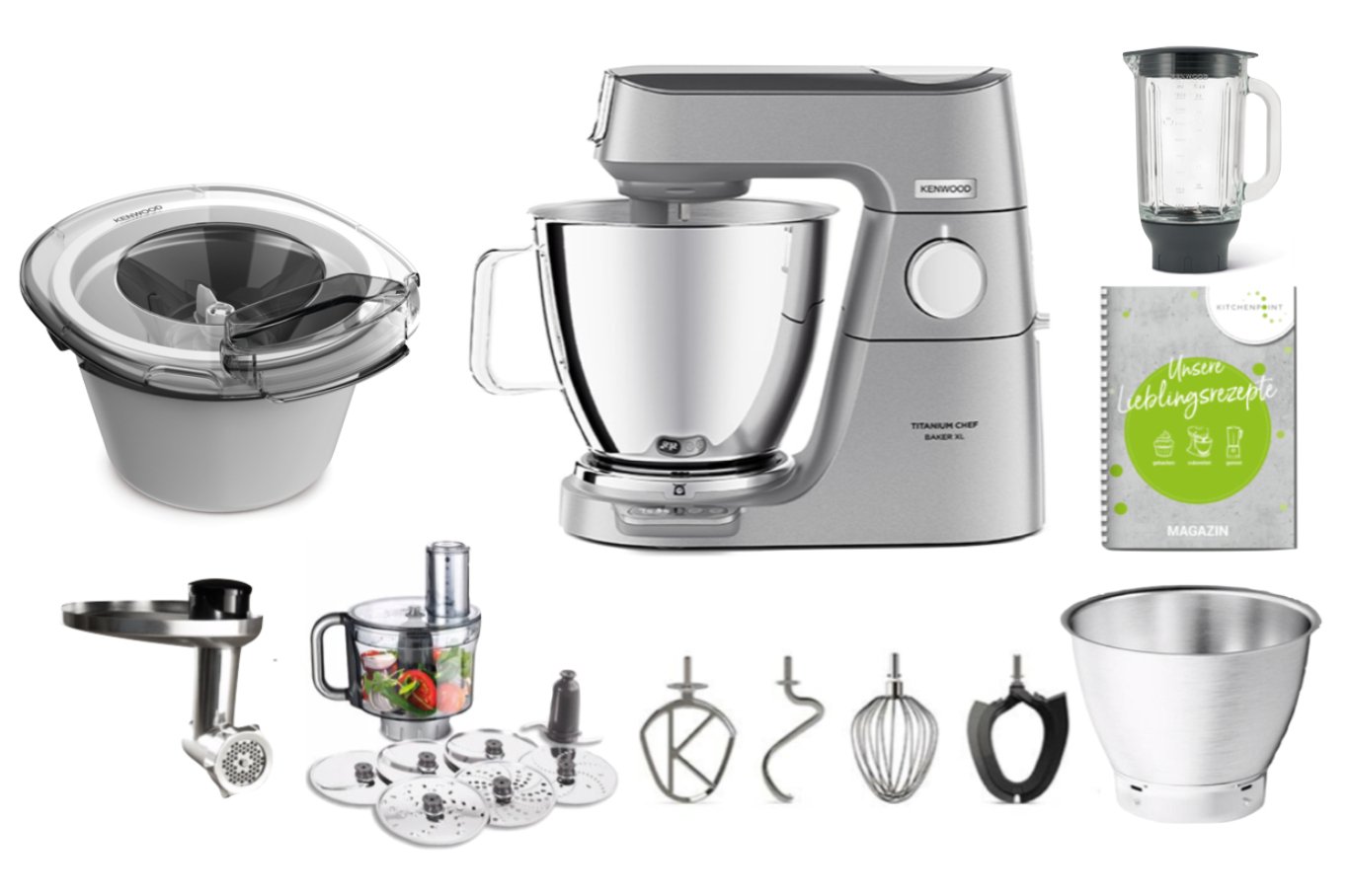 Kenwood Titanium Chef Baker XL - Eis Set