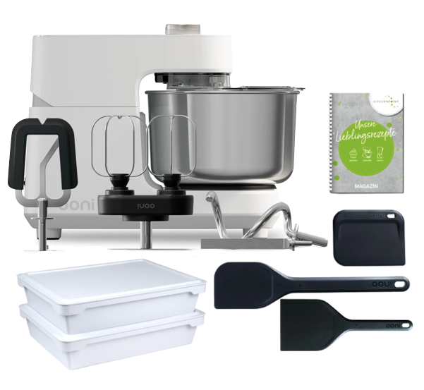 Ooni Halo Core Spiralkneter Polar White - Pizza Set