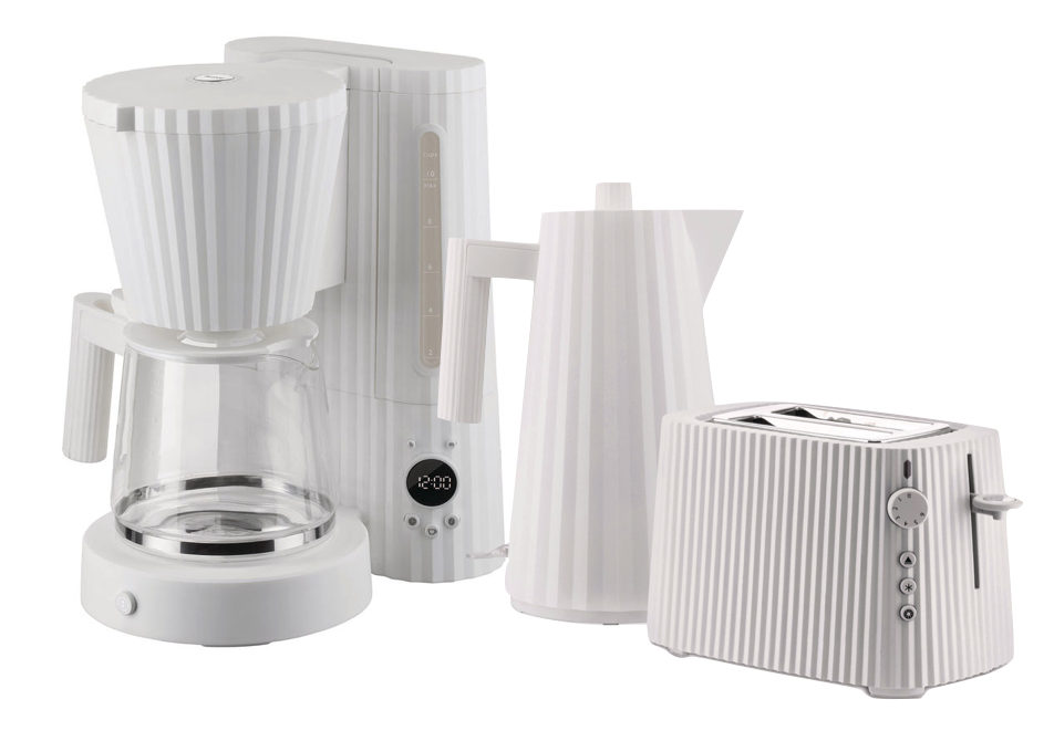 Alessi Plissé Frühstücks Set weiss Alessi Plissé Frühstücks Set weiss
