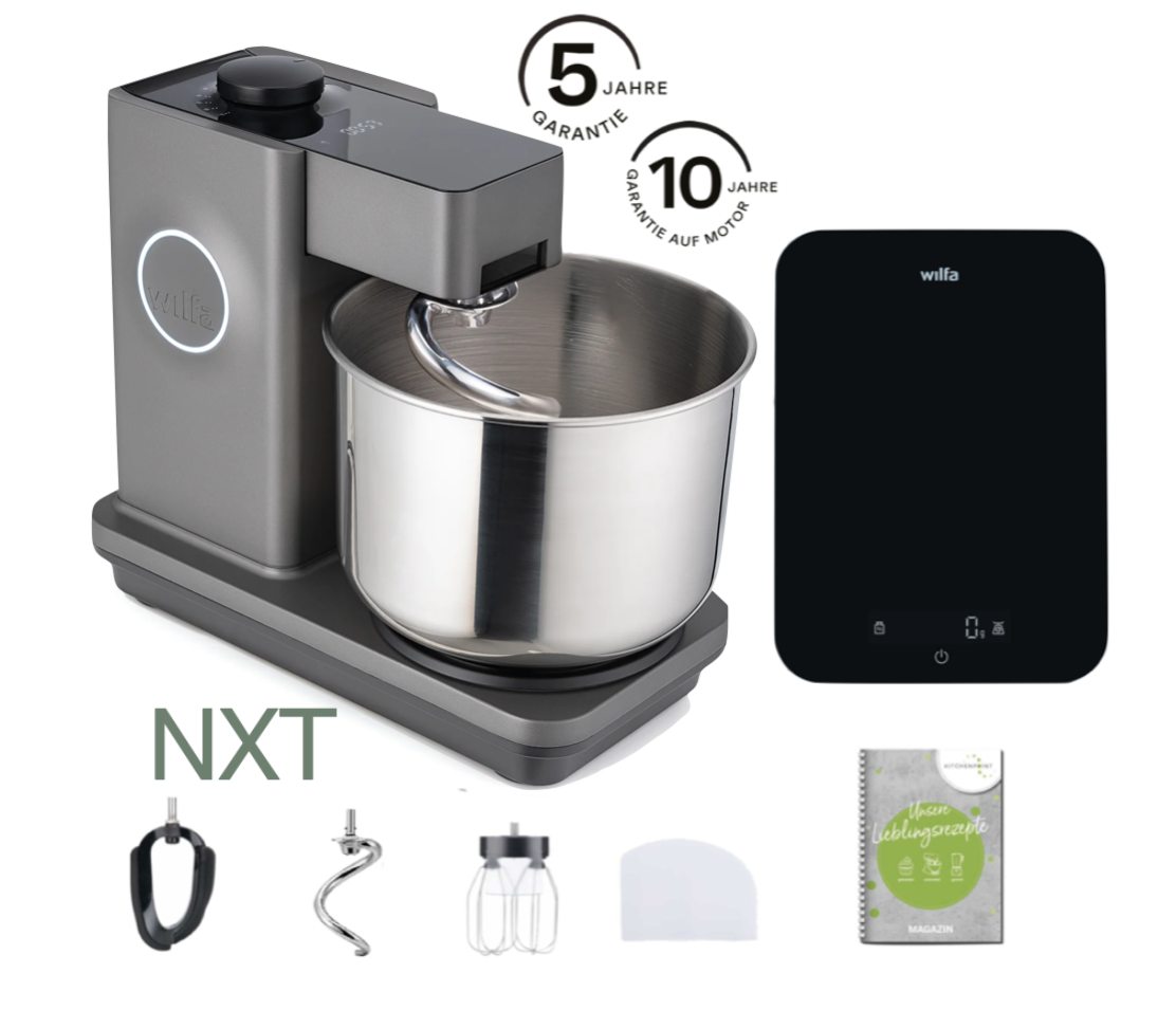 Wilfa Küchenmaschine PROBAKER NXT, Grau - Küchenwaagen Set
