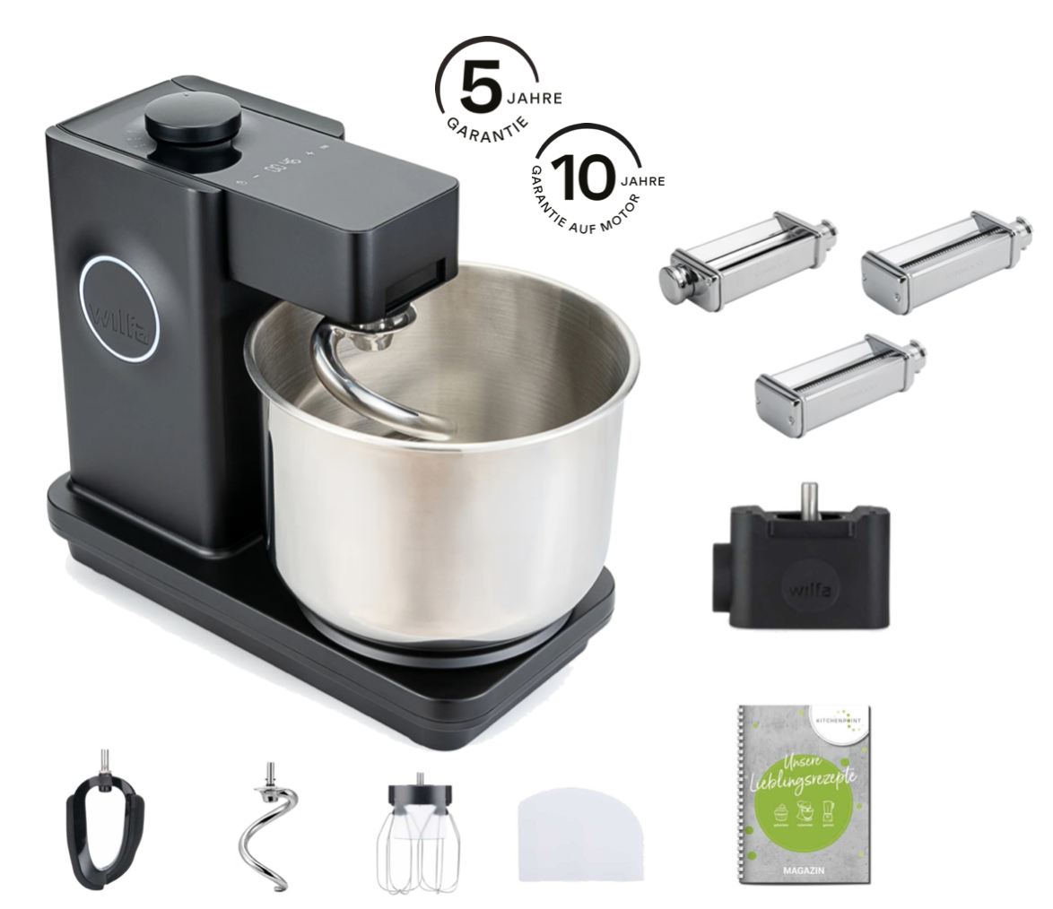 Wilfa Küchenmaschine Probaker Timer schwarz - Pasta Set