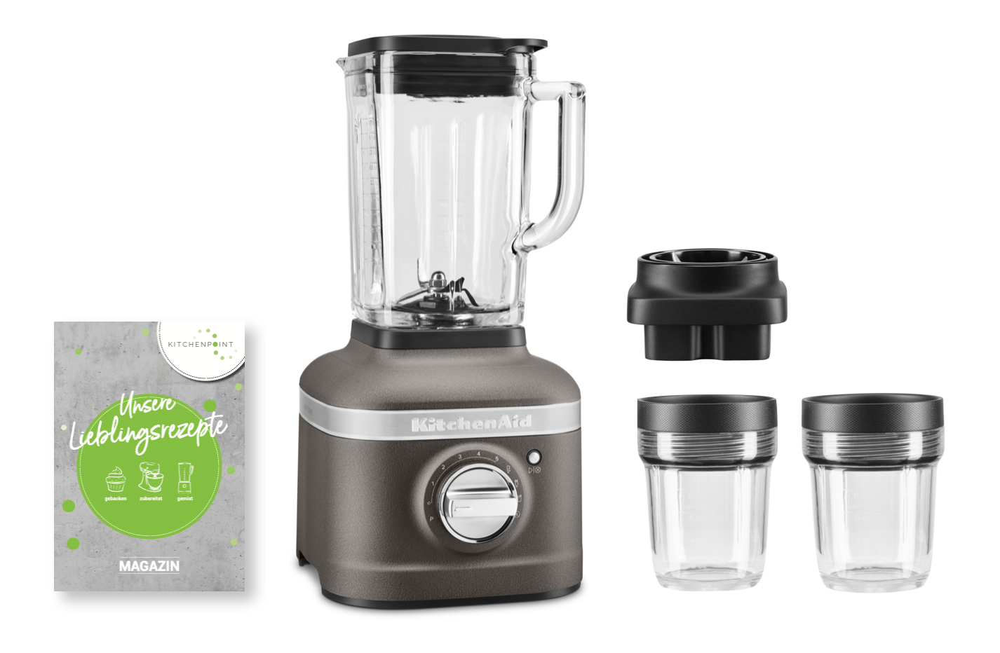 KitchenAid Blender K400 Mixbehälter Set Grau