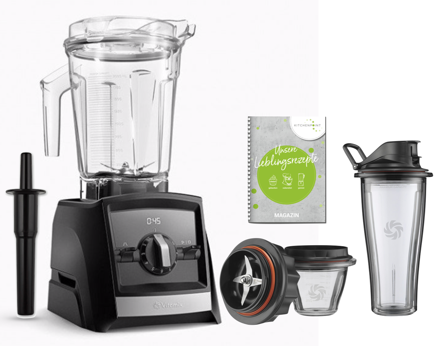 Vitamix ASCENT Mixer A2300i Starter Set - Schwarz