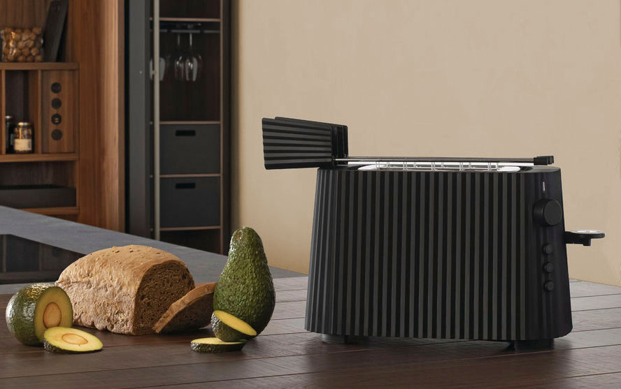 Alessi Plissé  Wasserkocher - Toaster Set Schwarz