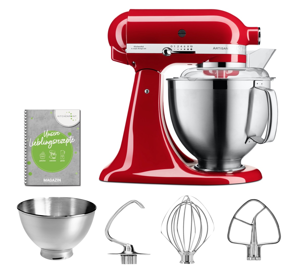 KitchenAid BLACK SALE Set - Küchenmaschine Empire Rot