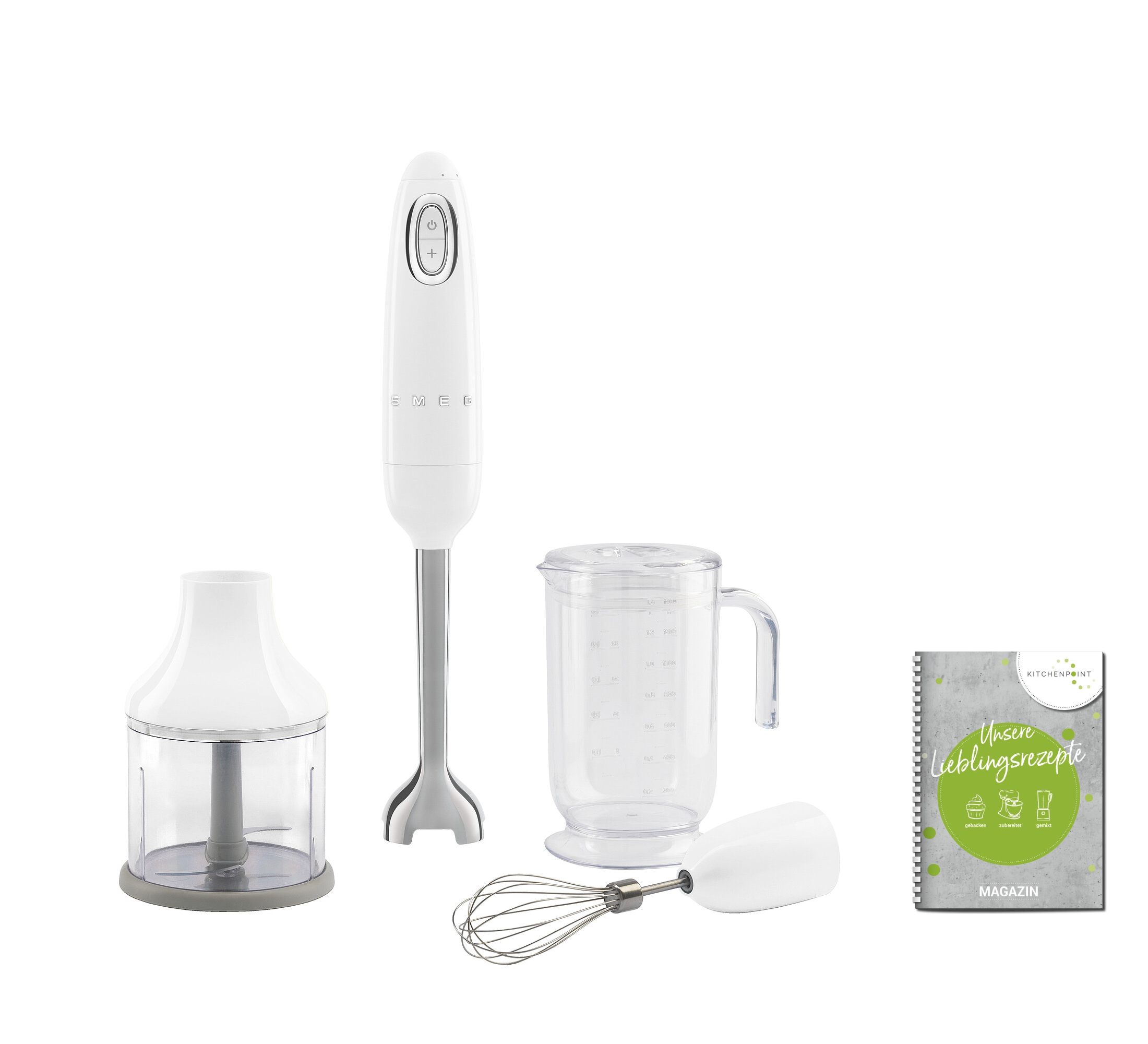 SMEG Stabmixer Set HBF03 Weiß