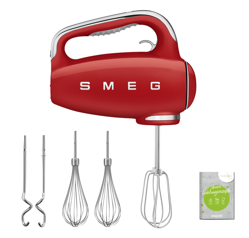 SMEG Handmixer rot