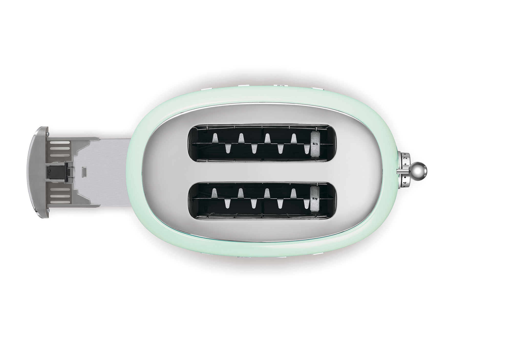 SMEG Toaster TSF01 mit Brötchenaufsatz Pastellblau SMEG Toaster TSF01 mit Brötchenaufsatz Pastellblau