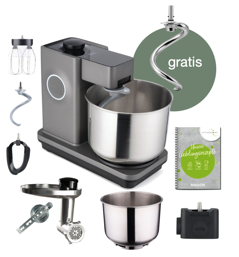 Wilfa Küchenmaschine Probakern Timer grau - Back Mega Set
