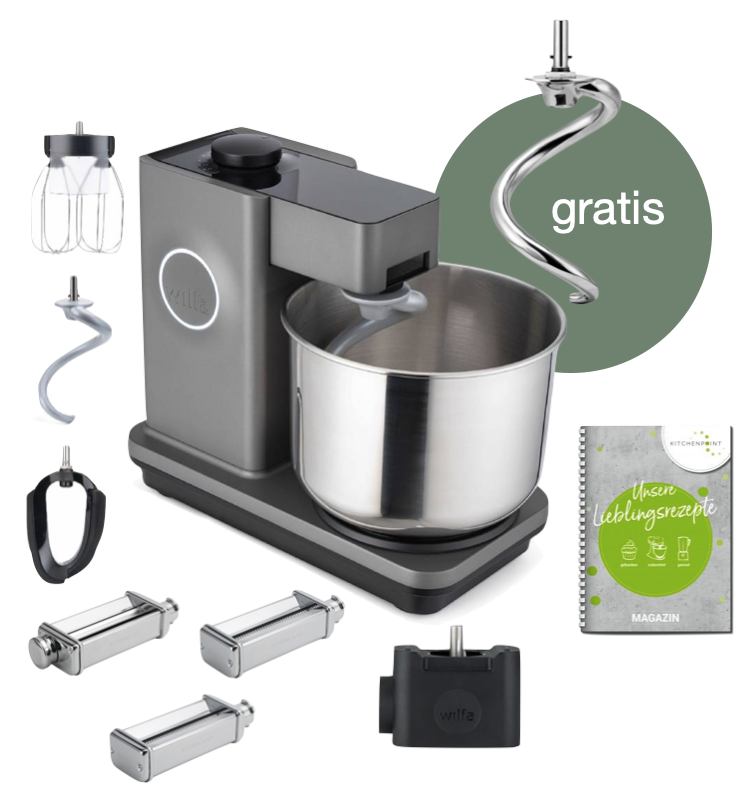 Wilfa Küchenmaschine Probaker grau - Pasta Set