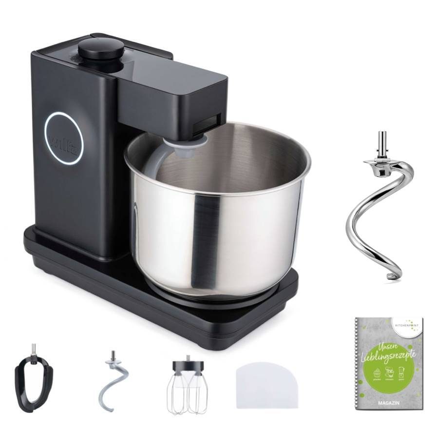 Wilfa Küchenmaschine Probaker schwarz - Knethaken Set