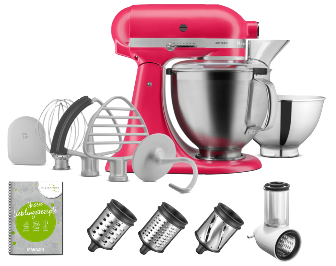 KitchenAid Küchenmaschine 195 Hibiscus - Gemüse Set