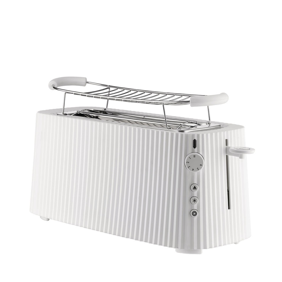 Alessi Plisse Toaster lang Weiß
