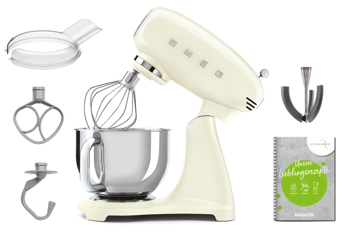 SMEG Küchenmaschine Vollfarbe Creme SMF05
