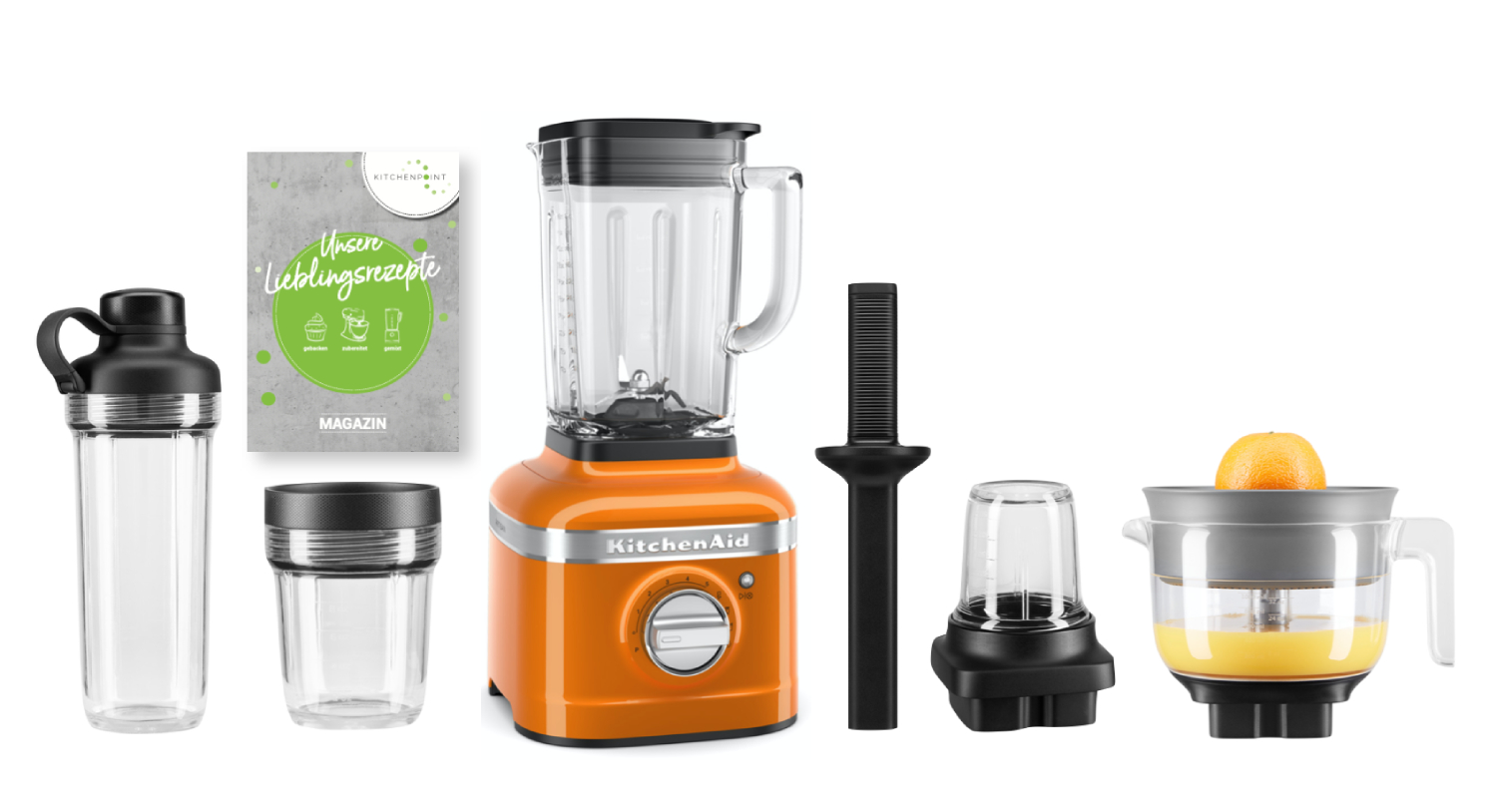 KitchenAid Blender K400 Komplett Set Honey