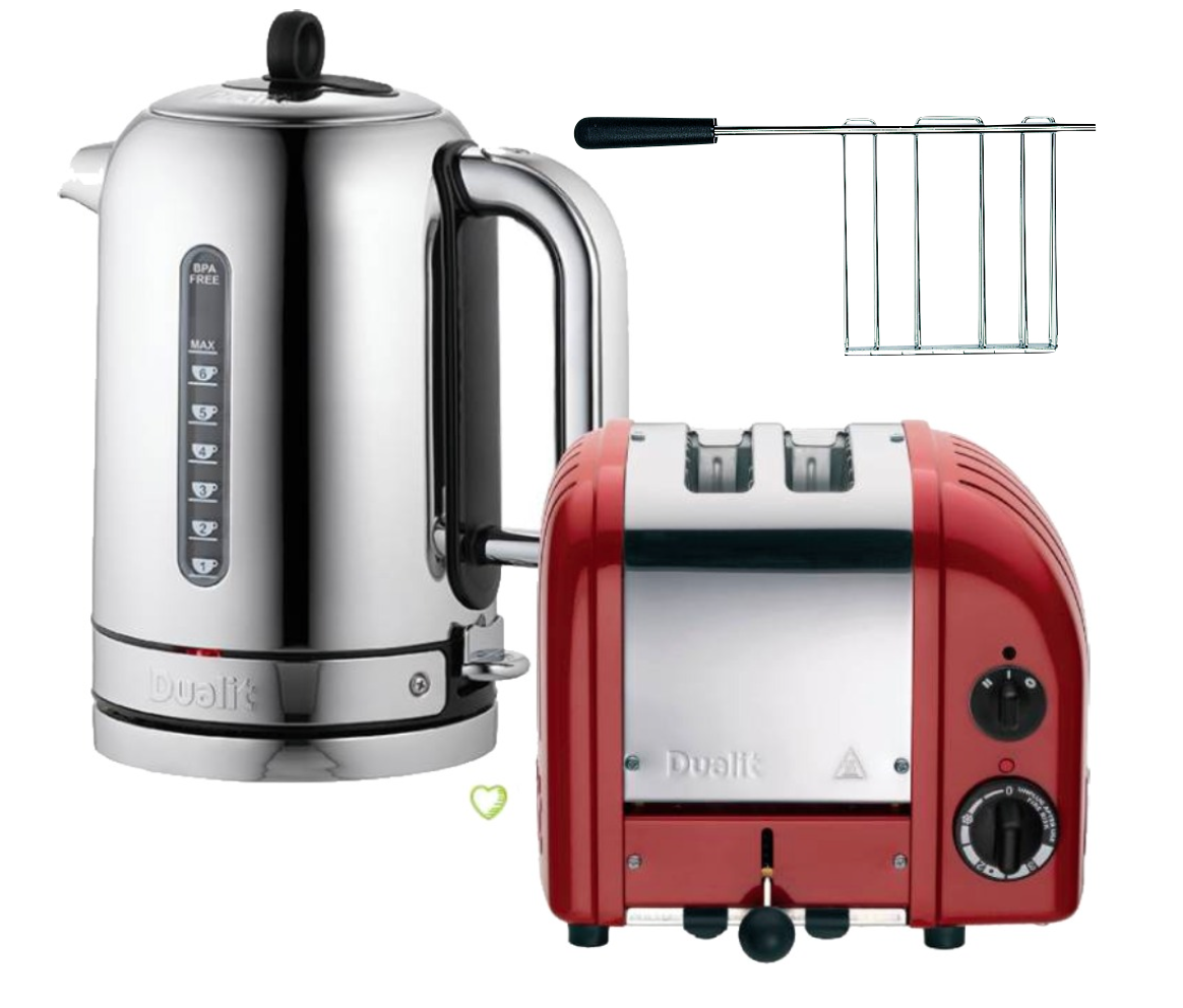 Dualit Classic Toaster 2 Scheiben Rot - Black Week Set