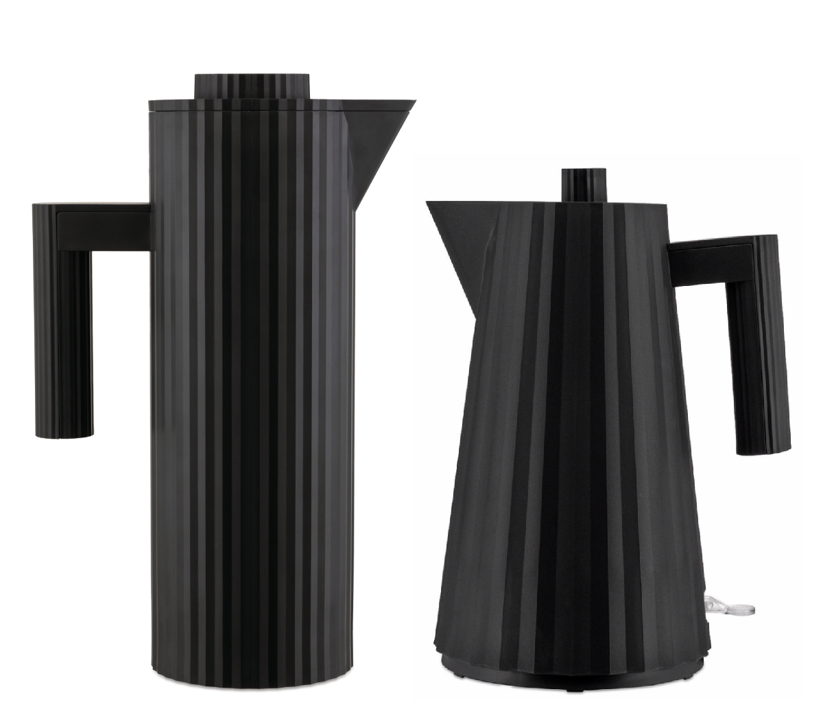 Alessi Plisse Wasserkocher 1,7L - Thermoskannen - Set Schwarz