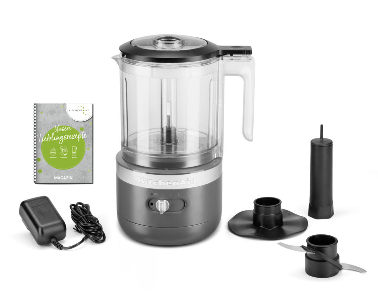 KitchenAid Akku Zerkleinerer 1,2 l Dunkelgrau