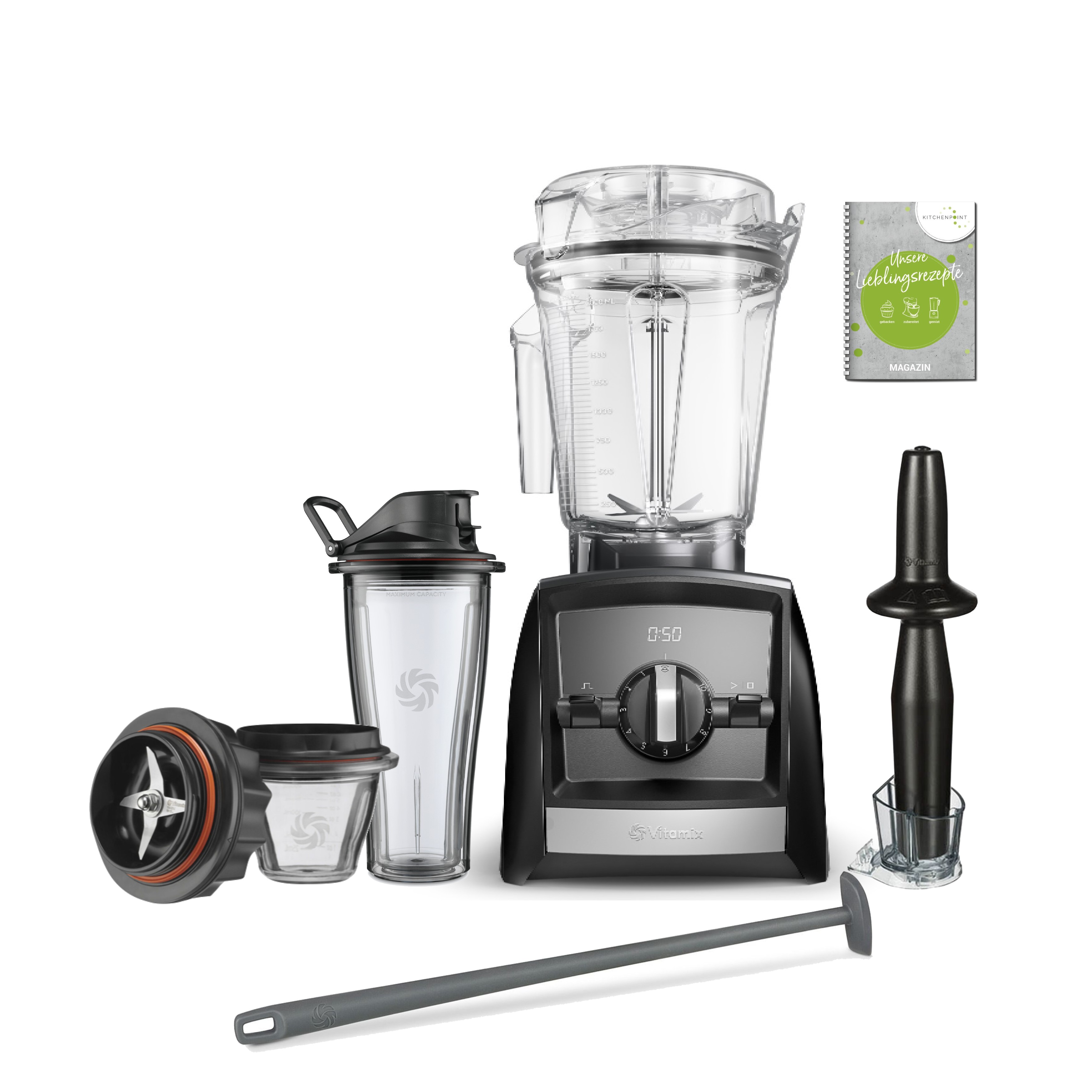 Vitamix ASCENT Mixer A2300i Jubiläums Set inkl. Starter Paket - Schwarz