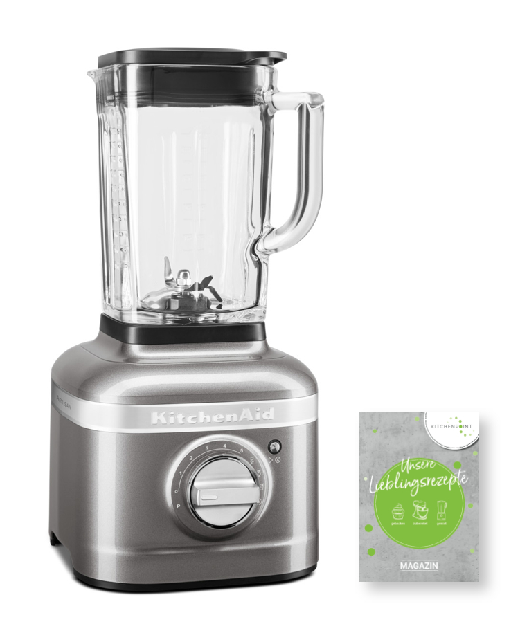 KitchenAid Artisan Blender K400 Mixer Medallion Silber