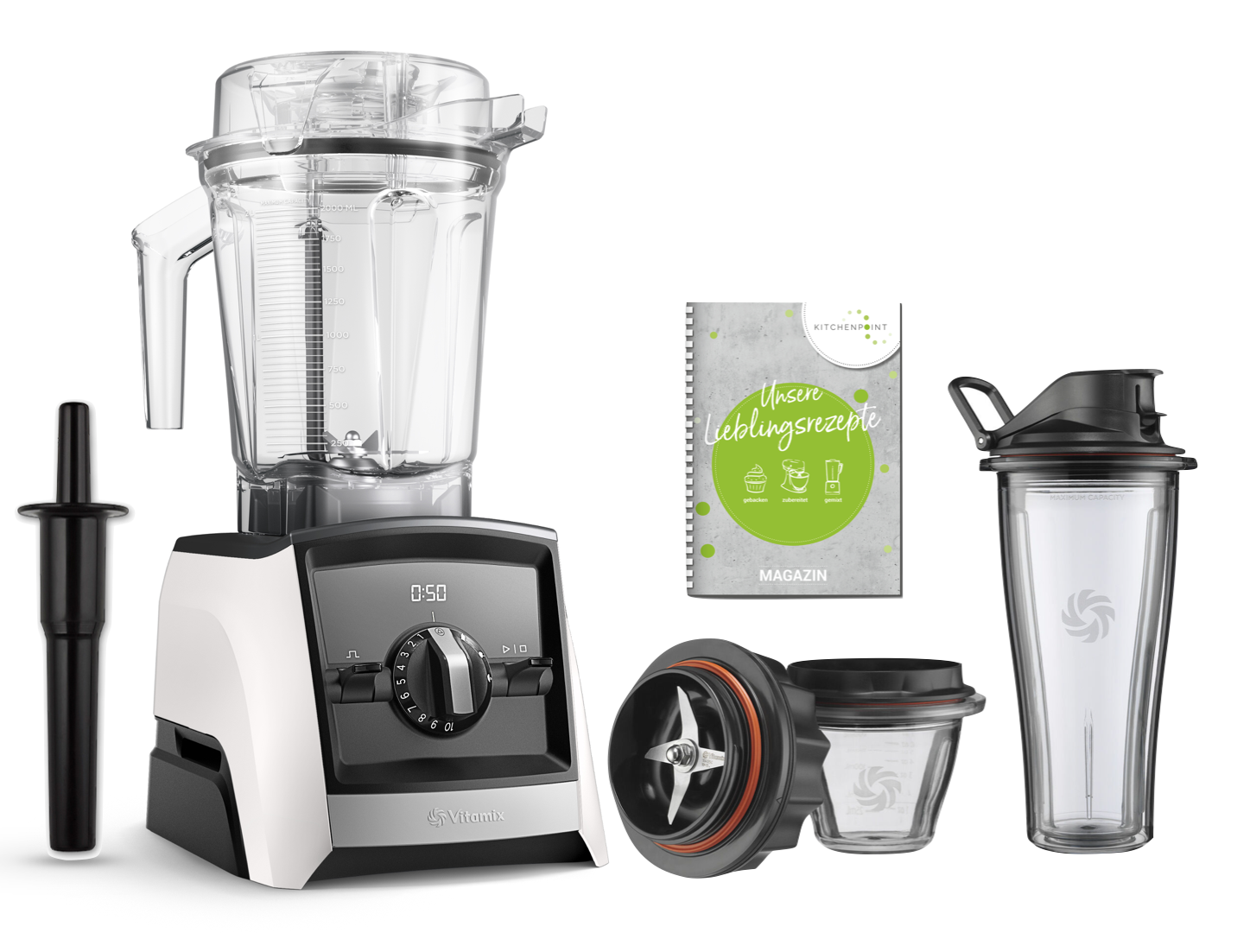 Vitamix ASCENT Mixer A2500i Starter Set - Weiß