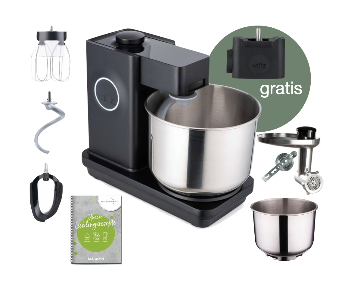 Wilfa Küchenmaschine Probaker schwarz - Back Mega Set