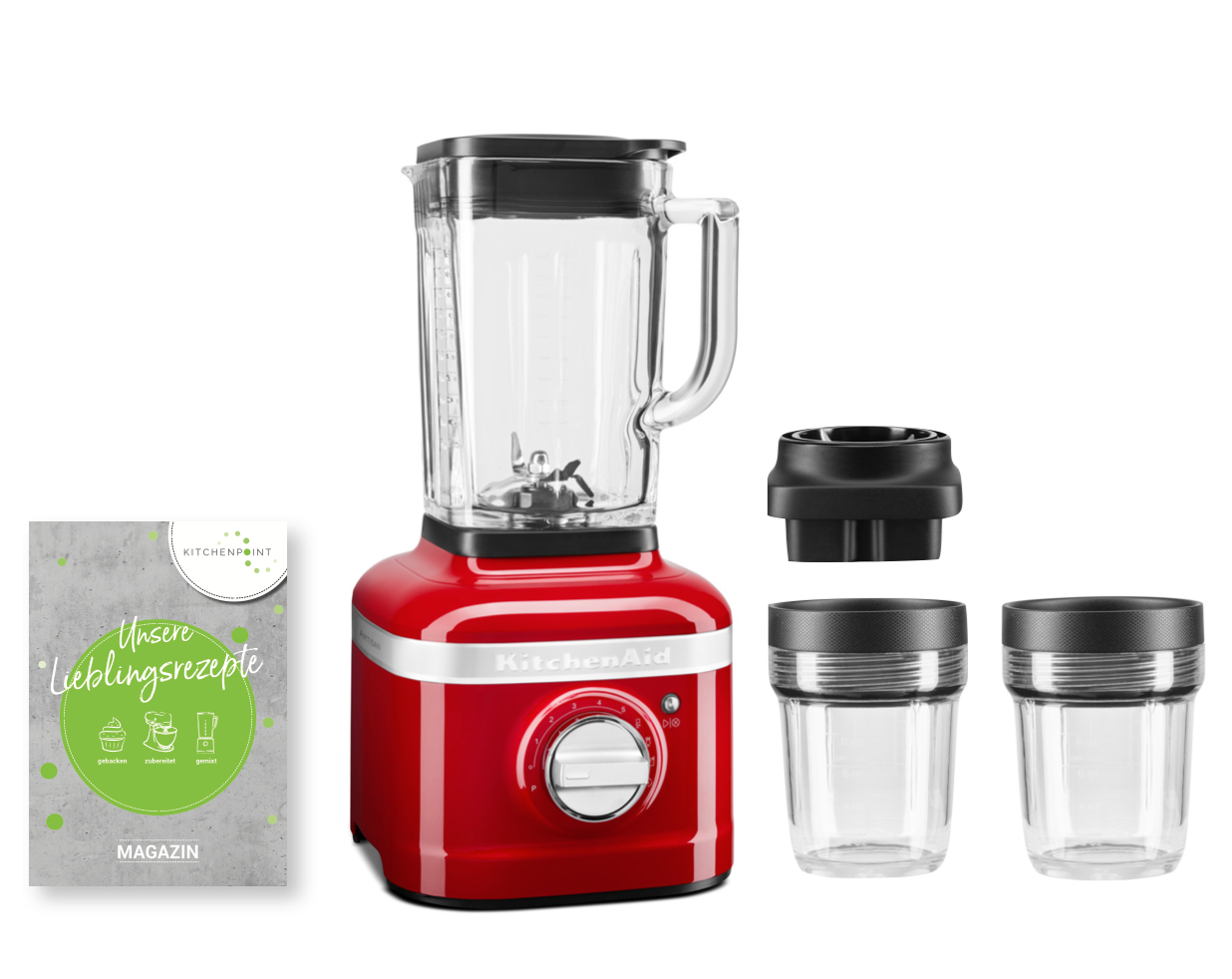 KitchenAid Blender K400 Mixbehälter Set Empire Rot