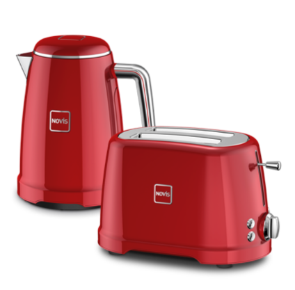 Novis Wasserkocher - Toaster Set Rot
