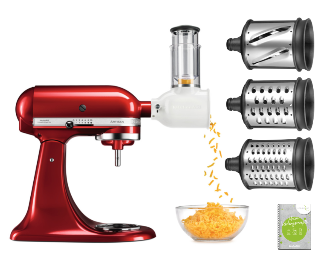 KitchenAid Küchenmaschine 185 Gemüse Set Pebbled Palm KitchenAid Küchenmaschine 185 Gemüse Set Pebbled Palm