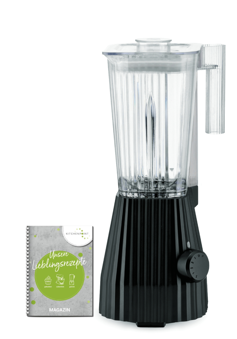 Alessi Plissé Standmixer 1,5L Schwarz